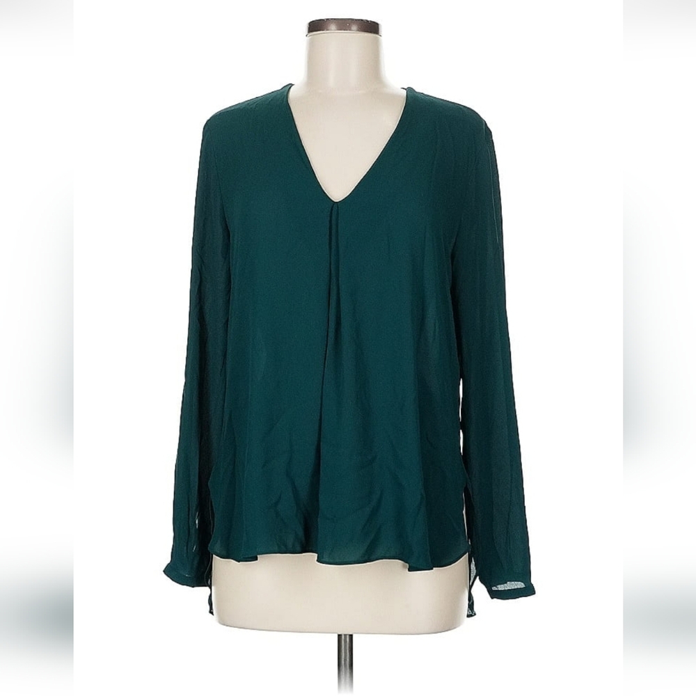 White House Black Market Teal Blouse